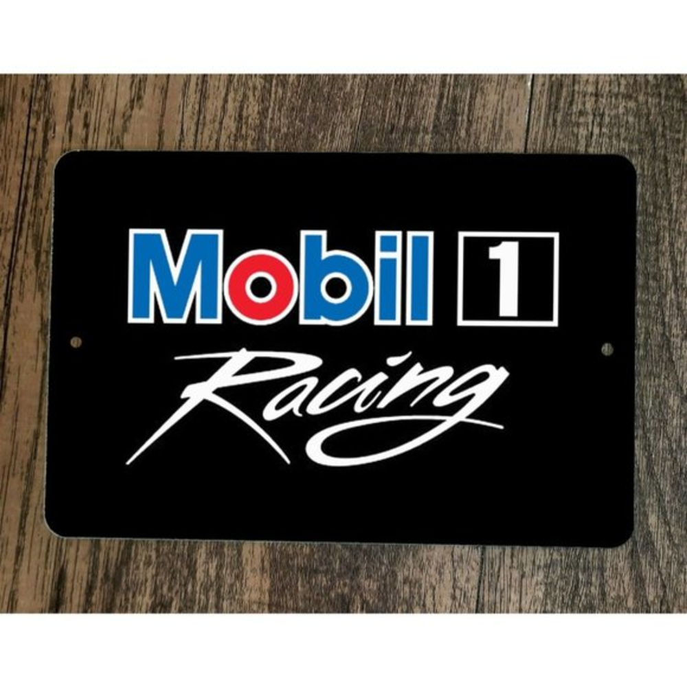 Mobil 1 Racing 8x12 Metal Wall Sign Garage Poster